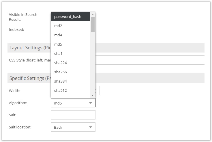 Password Configuration