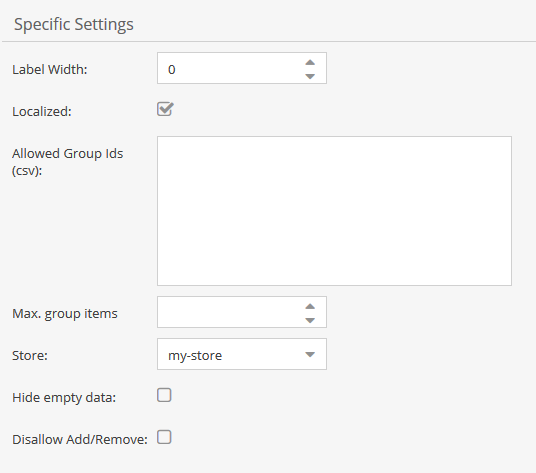 Class definitaion with Classification Store