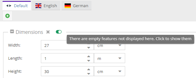 Edit classification store in object
