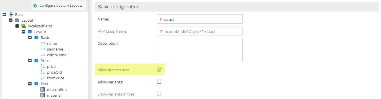 Data Inheritance