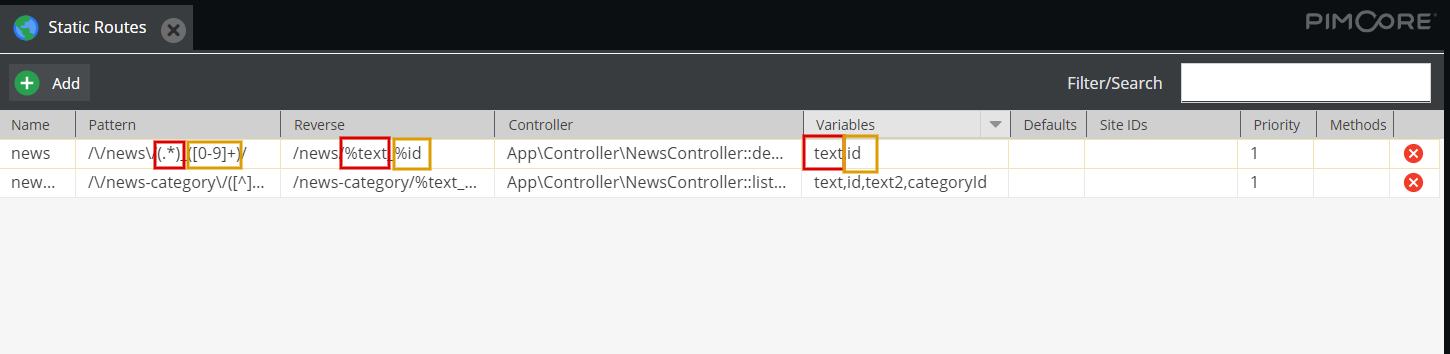 Custom Routes and Variables