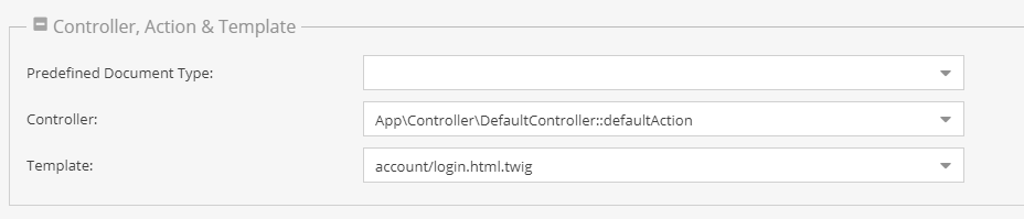 Documents: controller and view settings