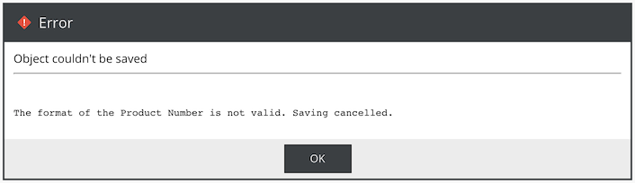 Validation Exception