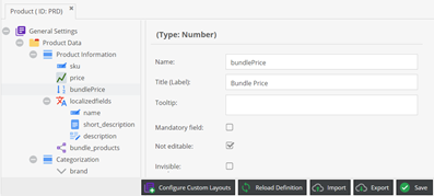 Bundle price attribute