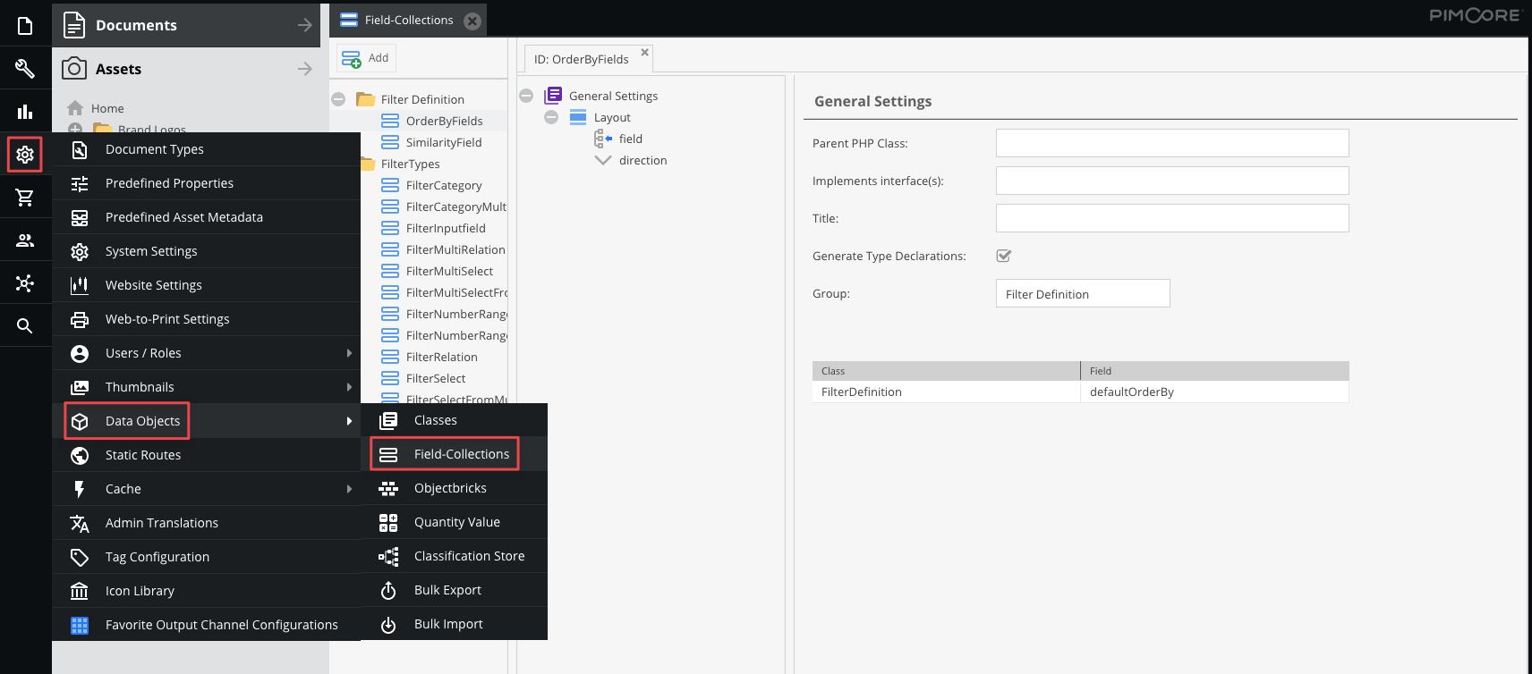 Fieldcollection Configuration