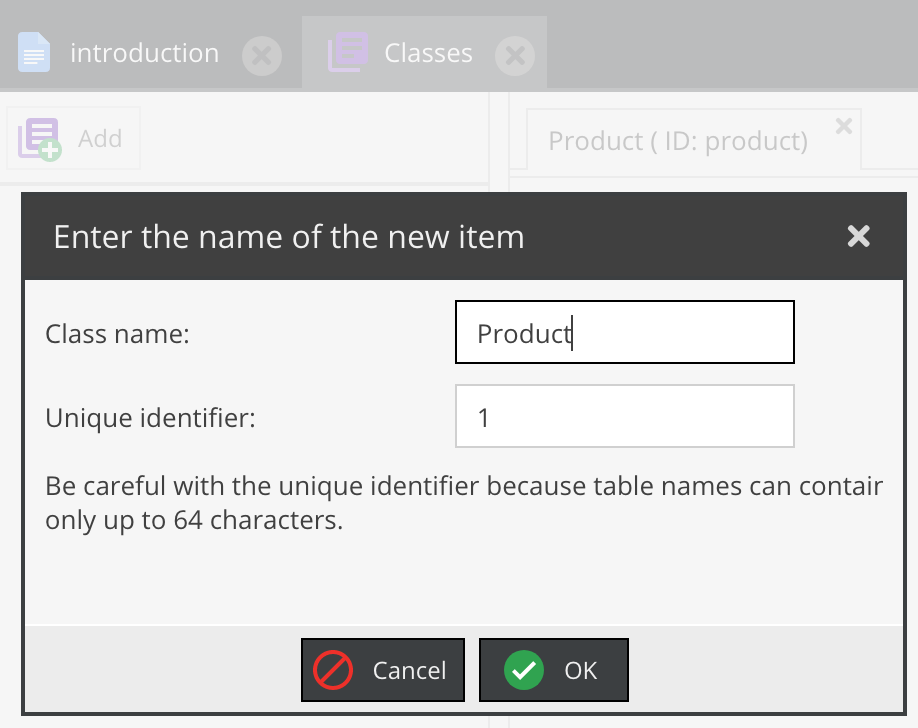 Add product class