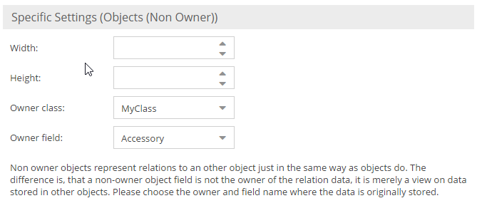 Reverse Object Relation Configuration
