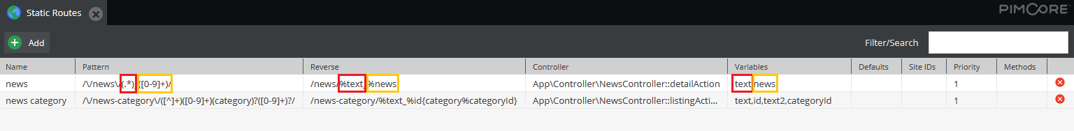 Custom Routes and Variables