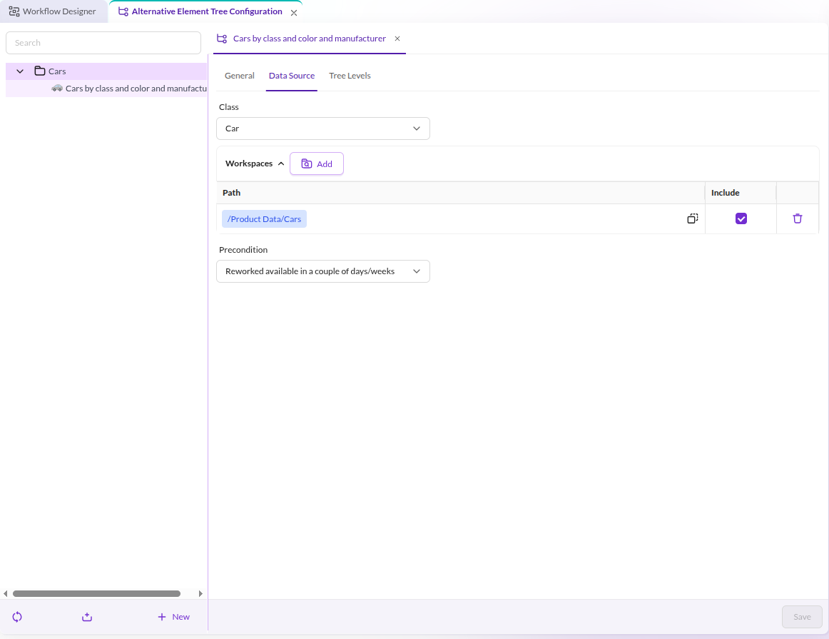 Data Source Tab