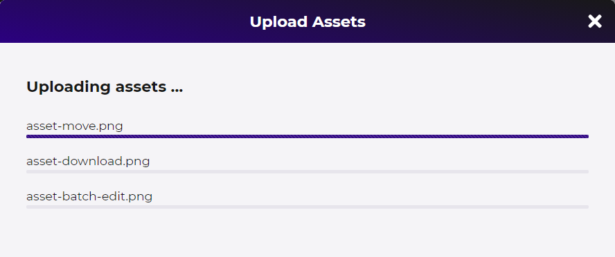 Assets Upload Dialog | Pimcore Development Documentation