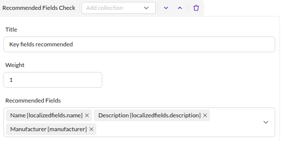 Recommended Fields Check