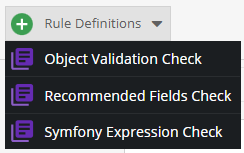 Rule Definition - to update