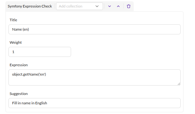 Symfony Expression Check