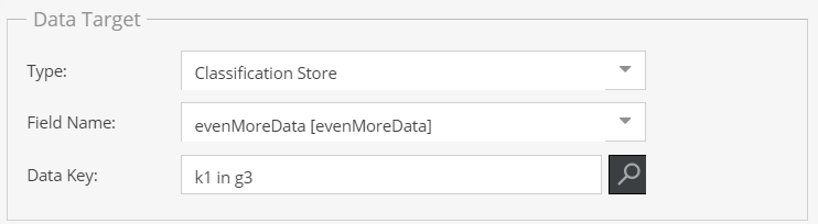 Data Target Classification Store