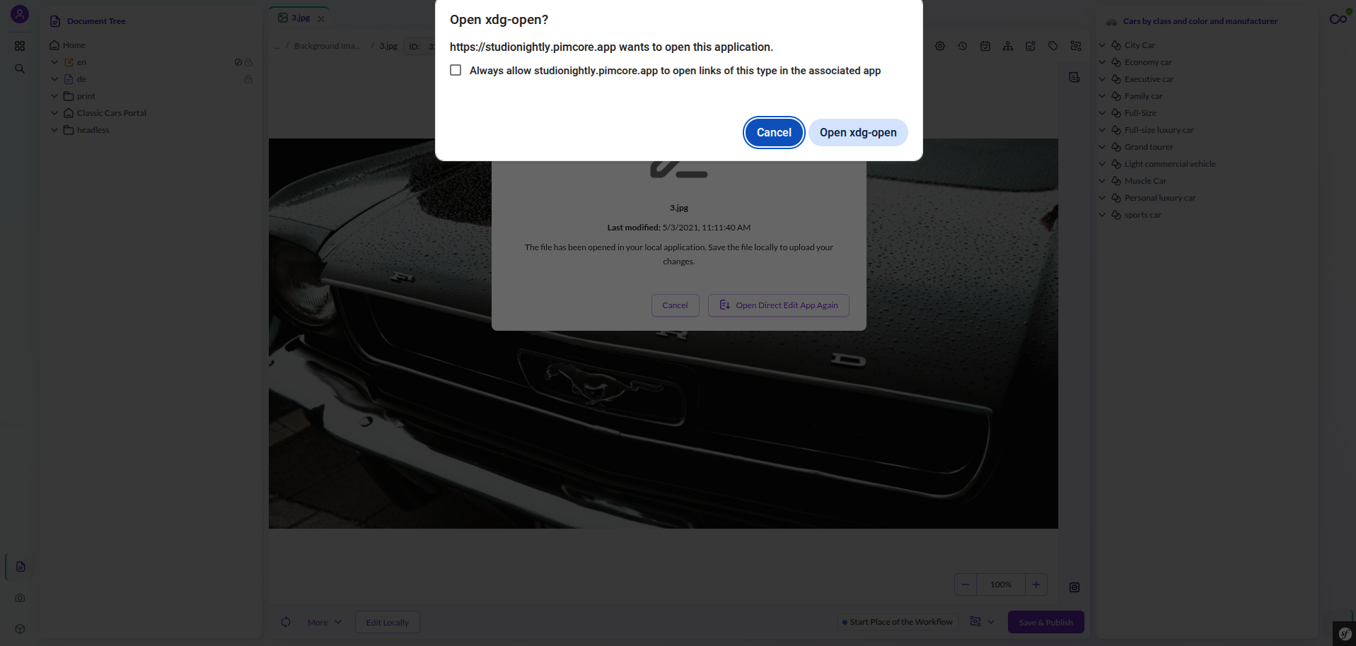 Open Dialog