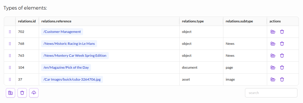 Relations editable - editmode preview