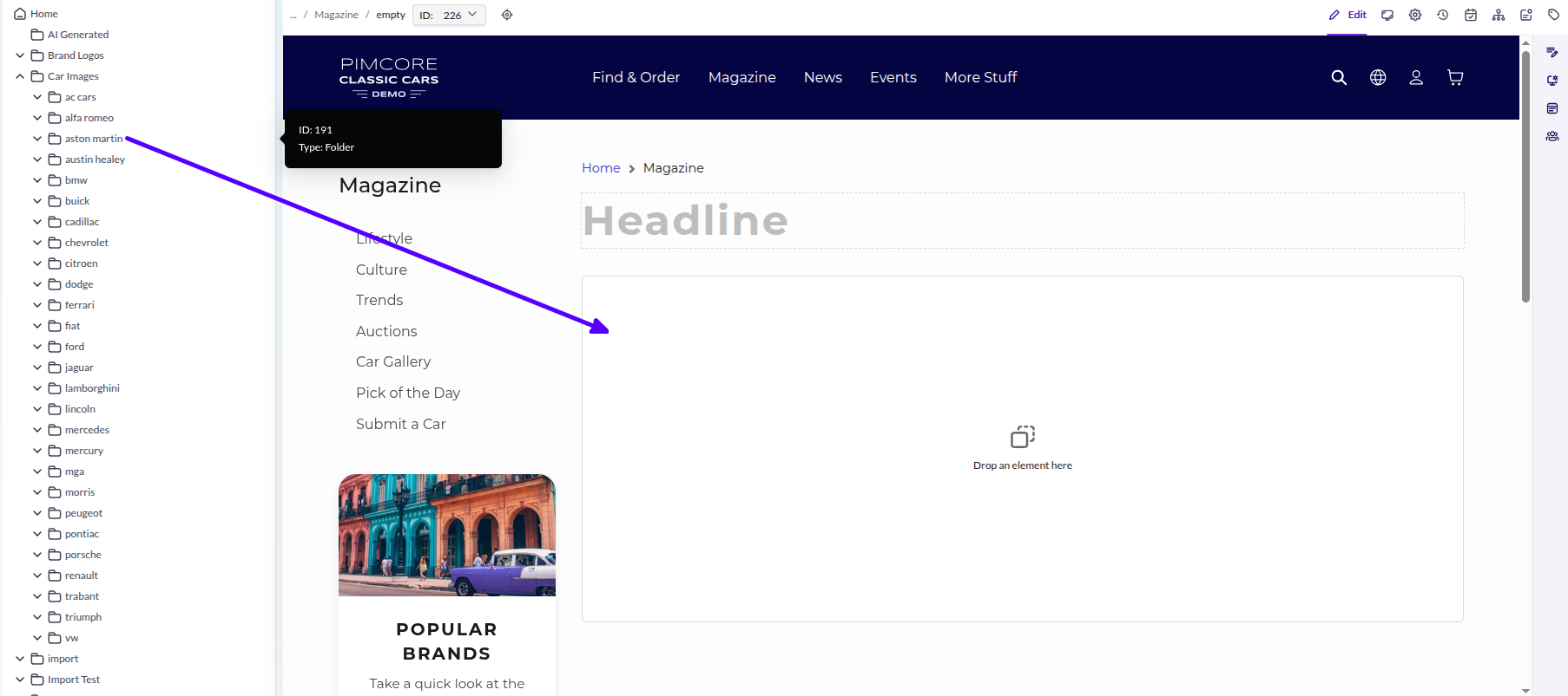 Renderlet gallery - editmode