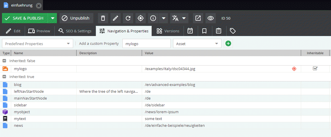 Sample Document Properties