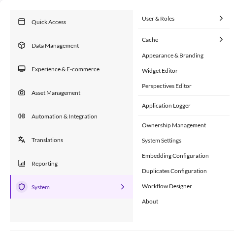 Embedding Configuration in Pimcore Studio