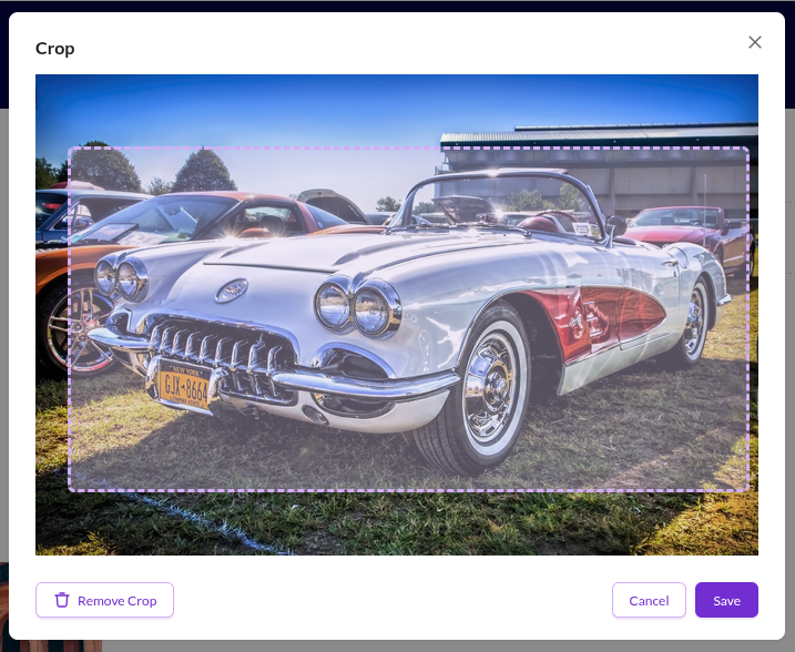 image cropping in the editmode