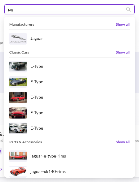 Search Type Ahead