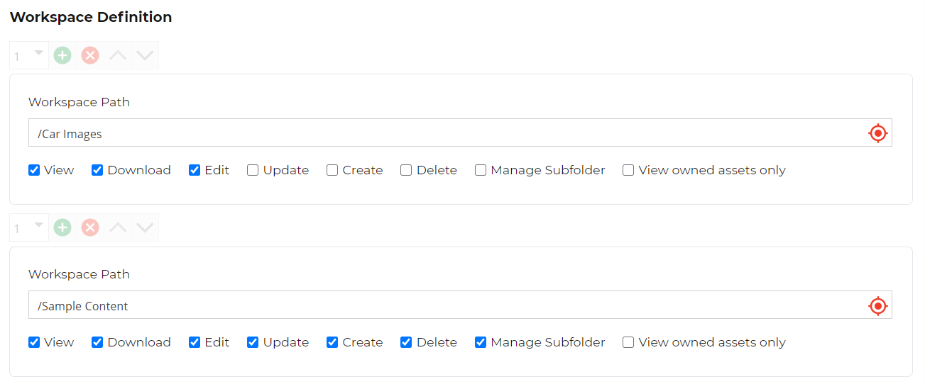 Workspace Configuration